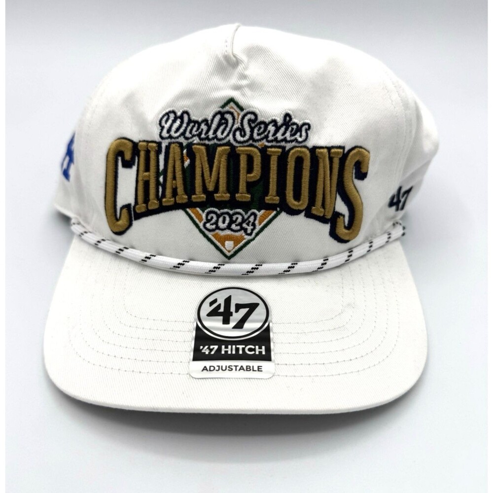LA Dodgers 47 Brand Hitch Rope Hat White World Series Champions Snapback NWT